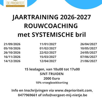 Rouw- en verliescoach met systemische bril Jaaropleiding Rouw- en verliescoach met systemische bril Jaaropleiding